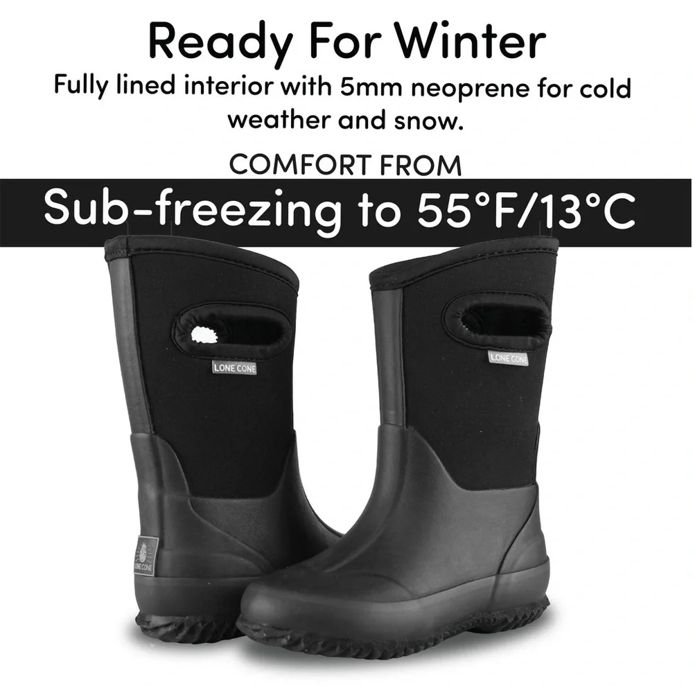 Lone Cone Classic Black MudBoot Size 12 NWTS